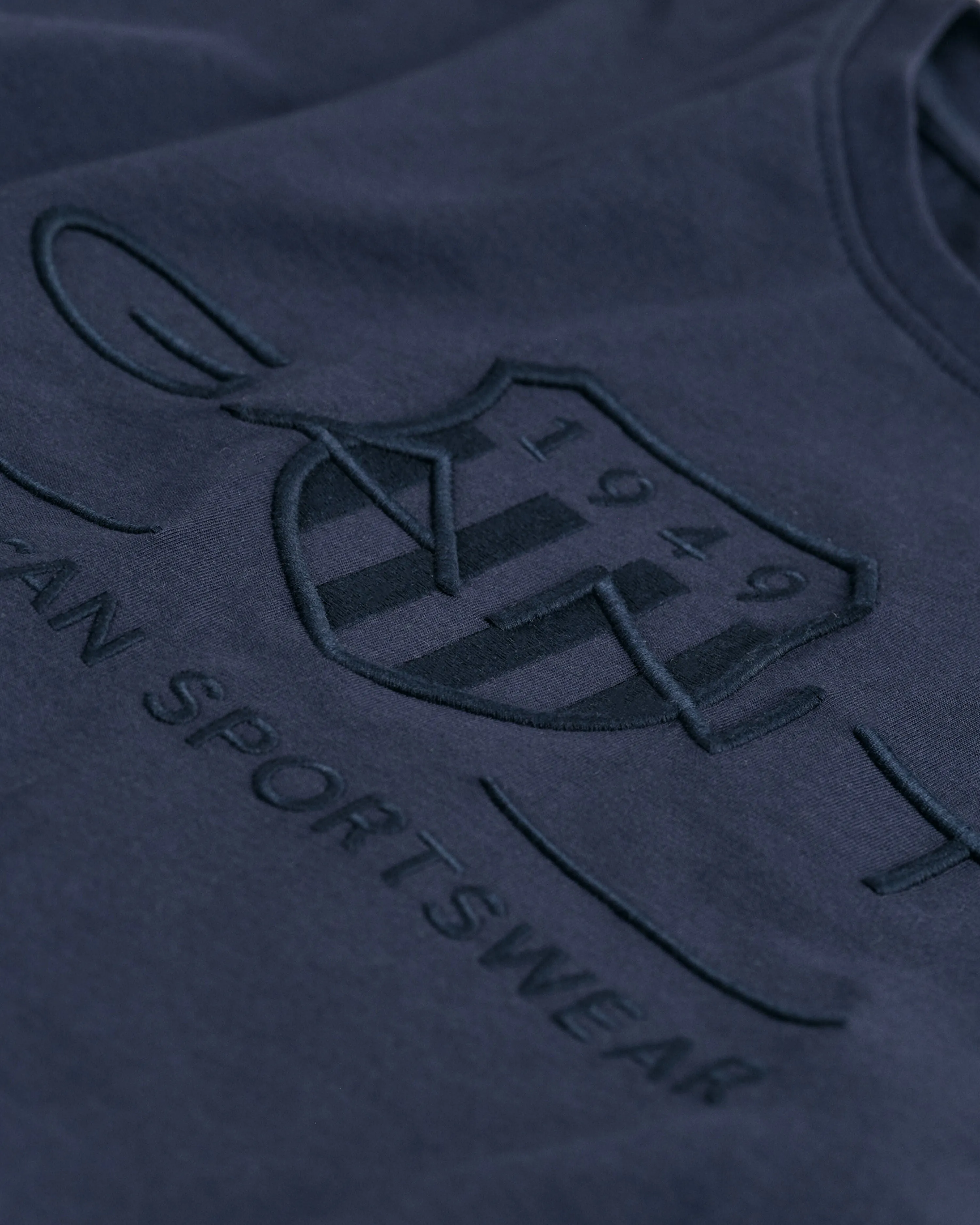 Gant - Navy SS T-shirt with tonal branding