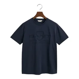 Gant - Navy SS T-shirt with tonal branding