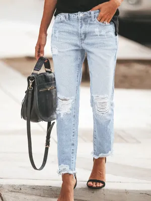 Holes in temperament Ripped Jeans