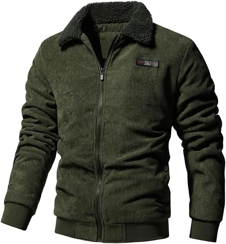 Teen Boys Puffer Jacket, Sports Zip Up Long Sleeve Parka Jacket Insulated Denim Jackets Fleece Lined Mens Vests Outerwear