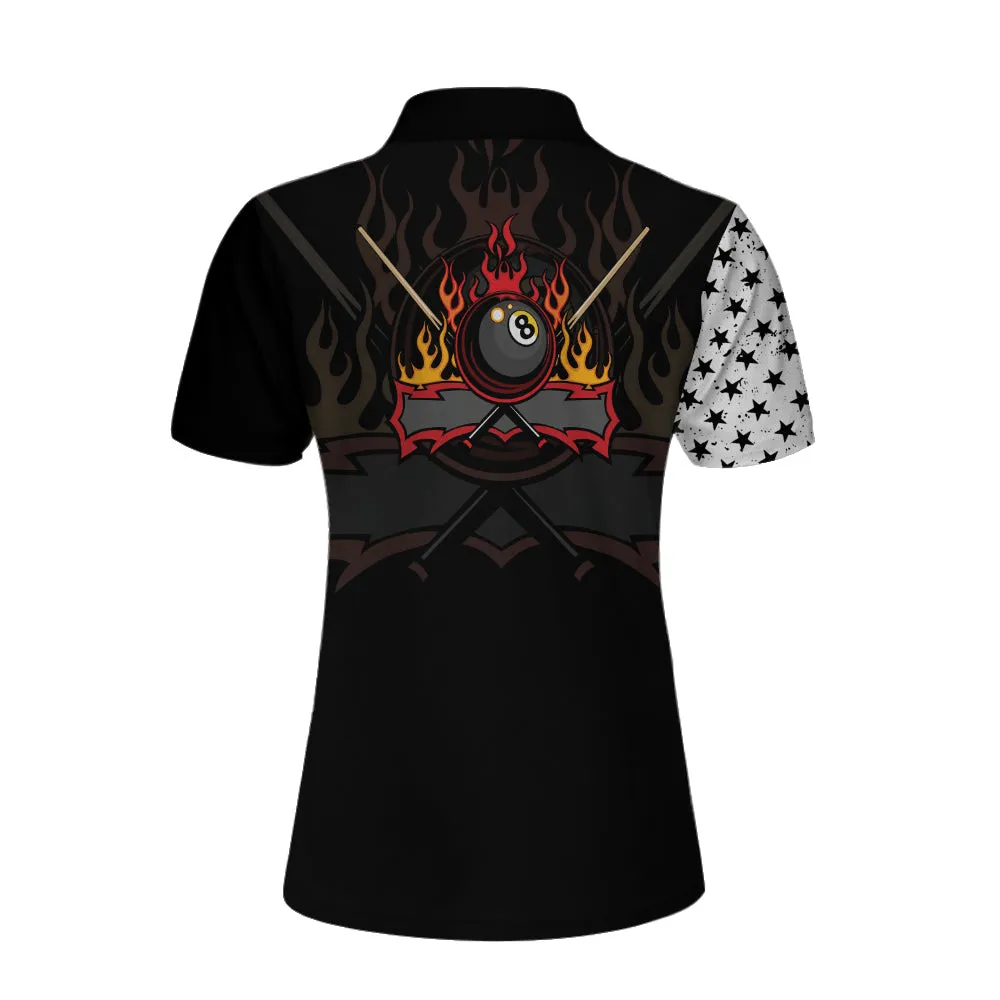 The Chosen Ones Skull Billiards Short Sleeve Women Polo Shirt Coolspod
